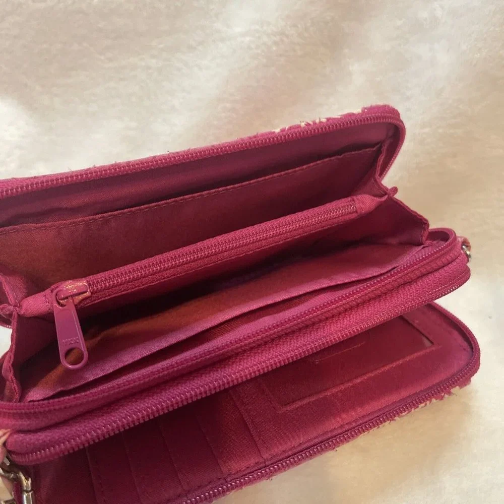 Vera Bradley Wallet Wristlet Pink Paisley - Picture 8 of 12